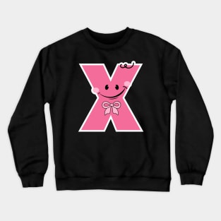 Playful Kids' Letter X - Creative & Funny Alphabet Gift for Exploration Crewneck Sweatshirt